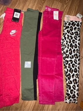 Girls Pants - Lot of 4 (sweatpants, leggings, jeggings, knit) size 6